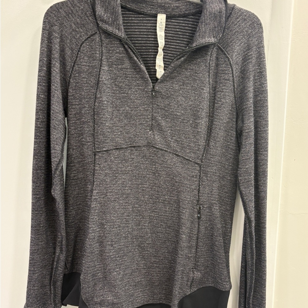 Lululemon Charcoal Quarter-Zip Pullover